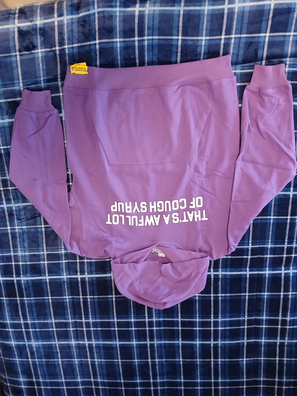 Awful Lot Of Cough Syrup Purple Pullover Hoodie